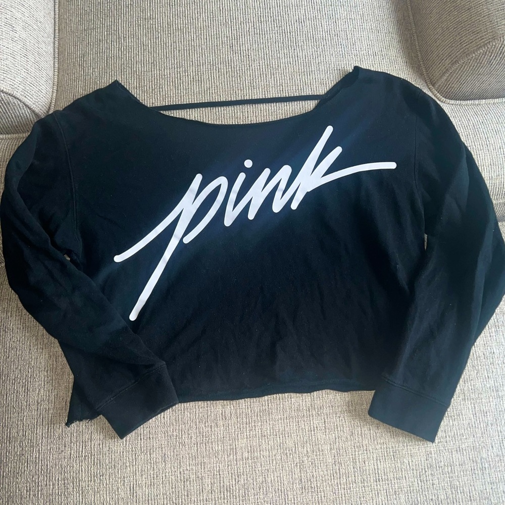 PINK Cropped Sweater